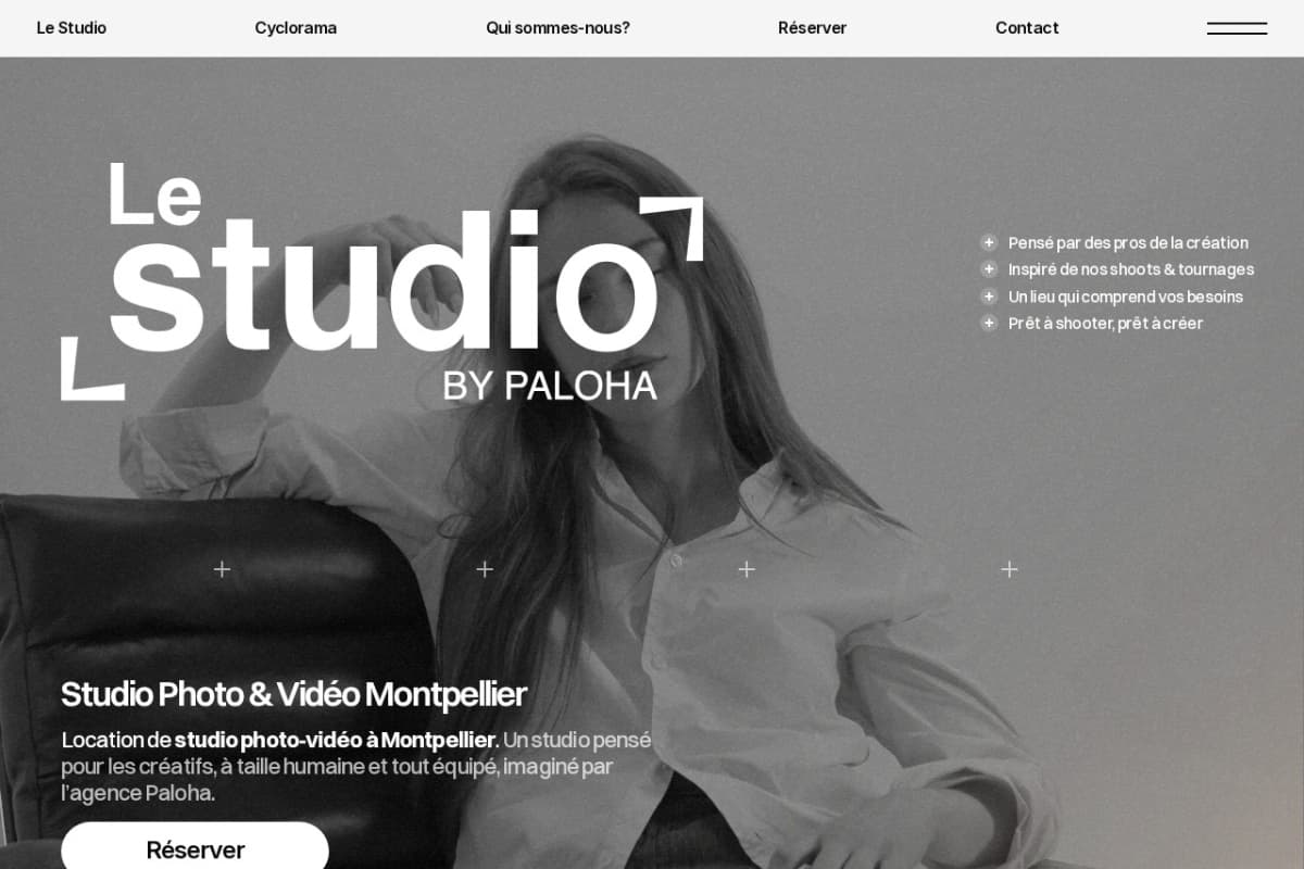 Aperçu du site de Le Studio